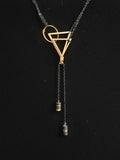 Bolo style Triangle Necklace