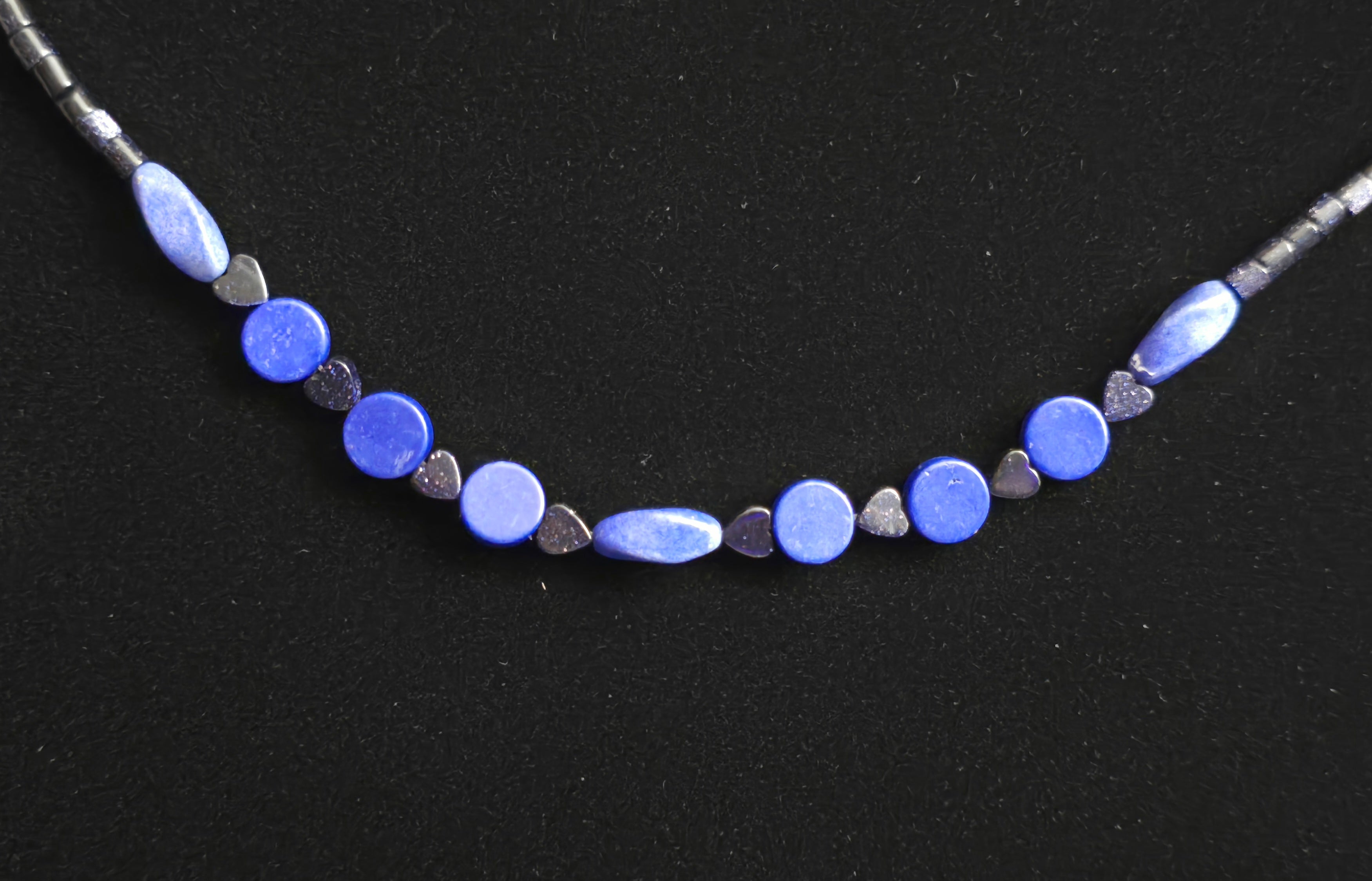 Blue Goldstone Floating Necklace